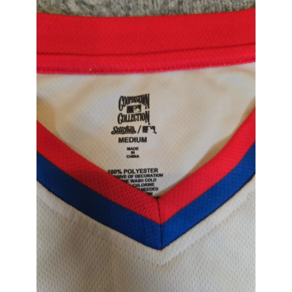 Texas Rangers Retro Throwback SGA Pullover Jersey V-Neck Medium